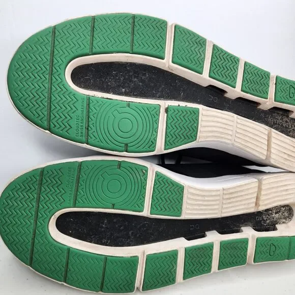 On Cloud Men's The Roger Spin Sneakers, Black Green Size 13 - Picture 10 of 12